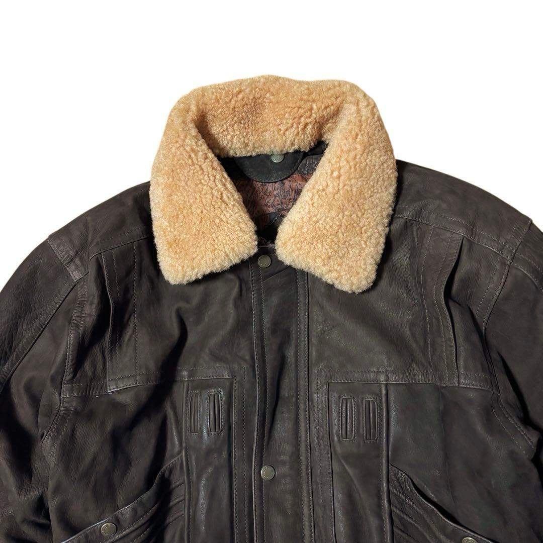 ジャケット・アウター Wind Armor G-1 Leather boa blouson M