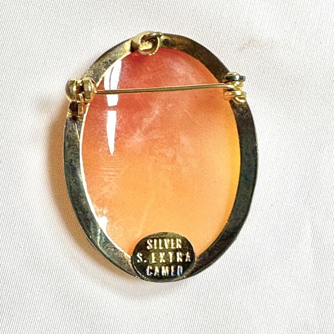 18k SILVER カメオブローチ 3点