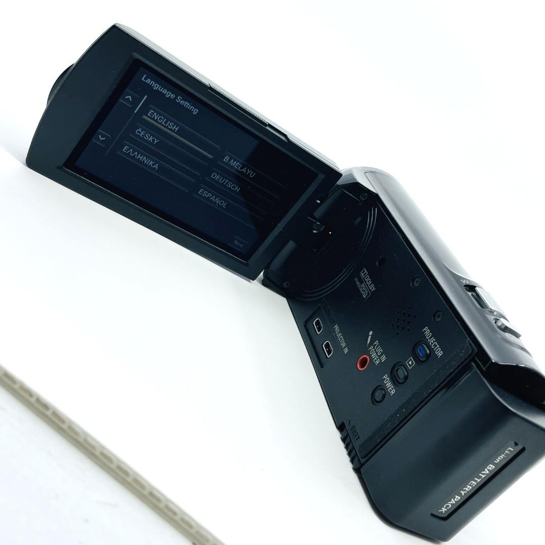 稼働〇　SONY　HDR-PJ380E　ビデオカメラ フルHD　プロジェクター