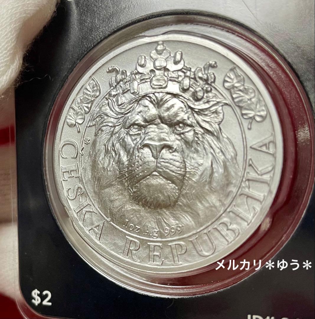 2022年 チェコ　ライオン銀貨　1オンス　純銀