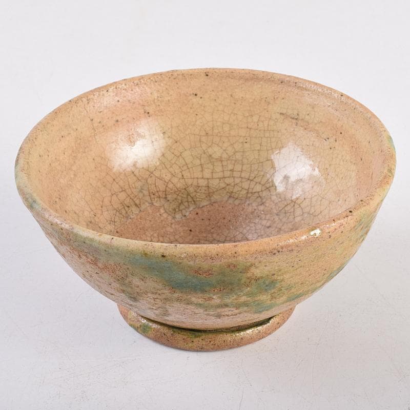 桂又三郎極め　伊賀焼　古伊賀　藤堂伊賀　初代　岡本定八作　水呑茶碗　VR8895