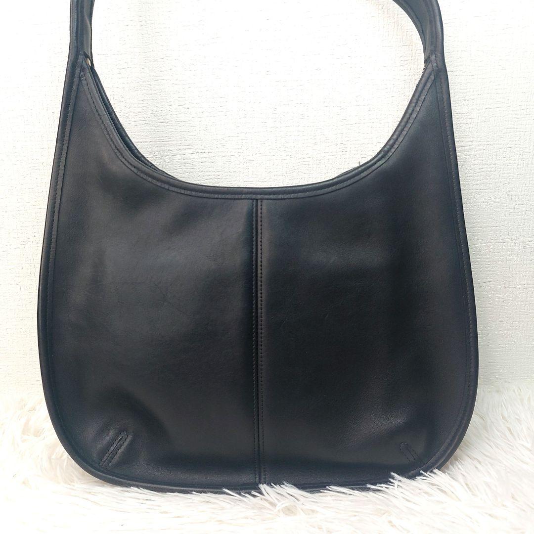 OLD COACH ワンショルダーバッグ　エルゴ　本革　ブラック　9025