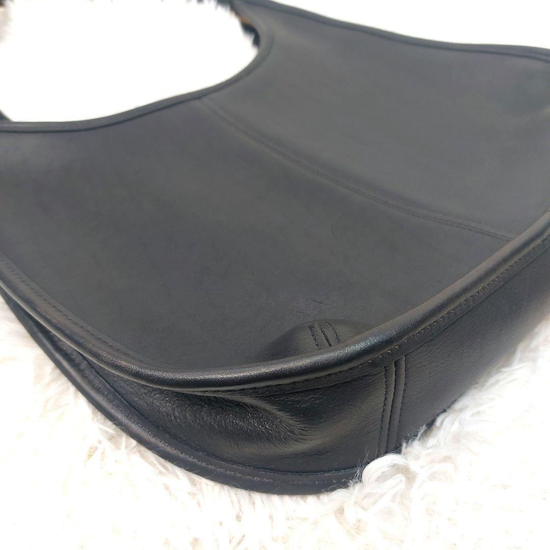 OLD COACH ワンショルダーバッグ　エルゴ　本革　ブラック　9025