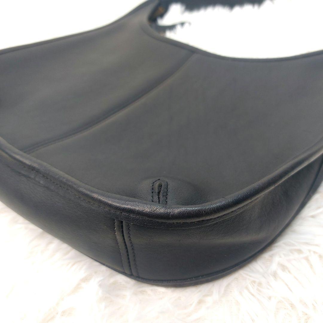 OLD COACH ワンショルダーバッグ　エルゴ　本革　ブラック　9025