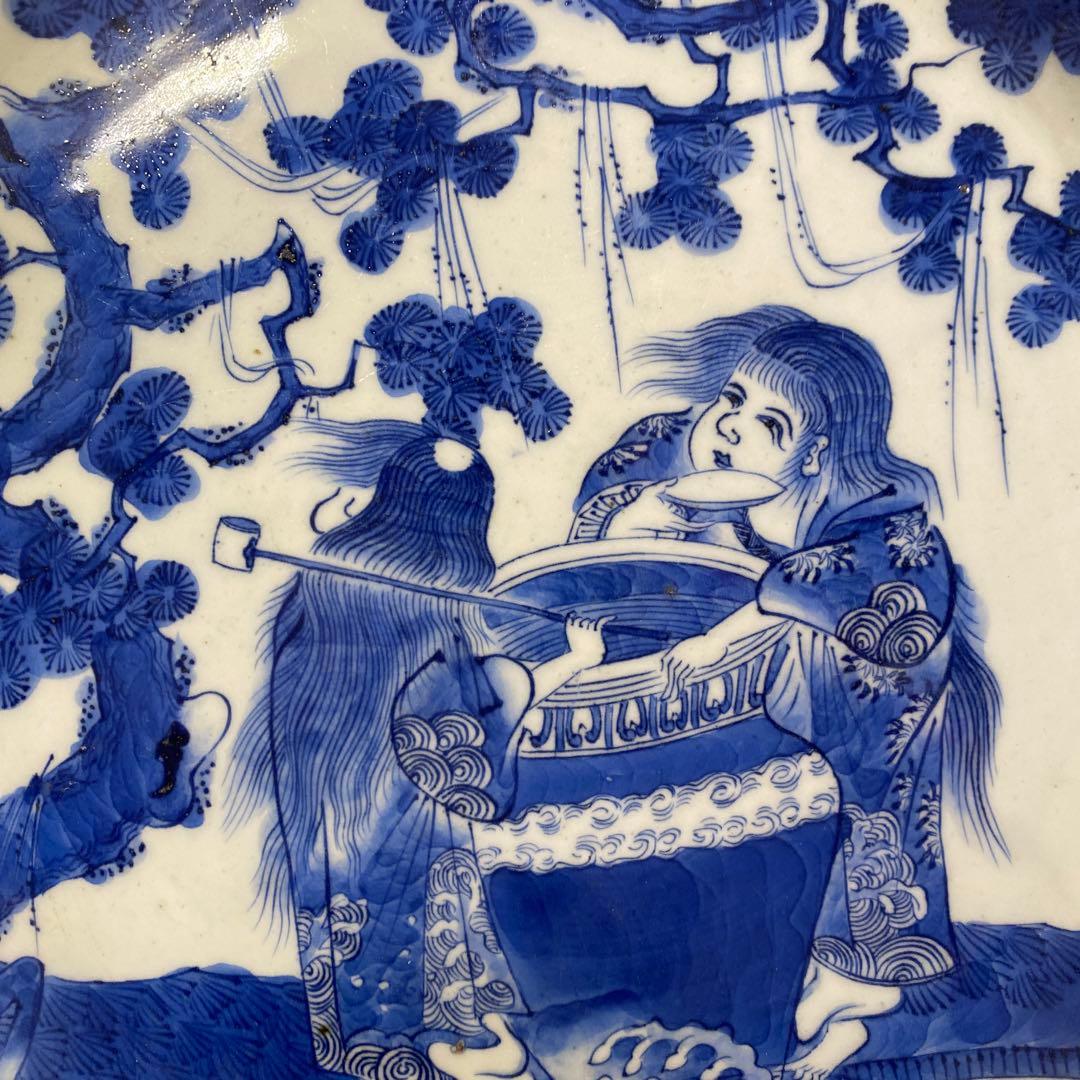 古伊万里酒呑童子図大皿