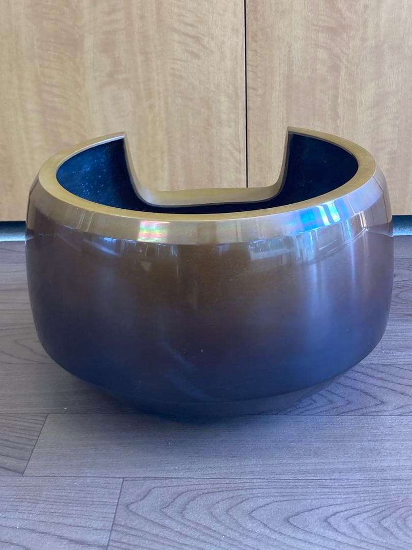 唐銅風炉 五徳 底瓦 織部敷瓦 箱付 茶道具 釜 茶釜