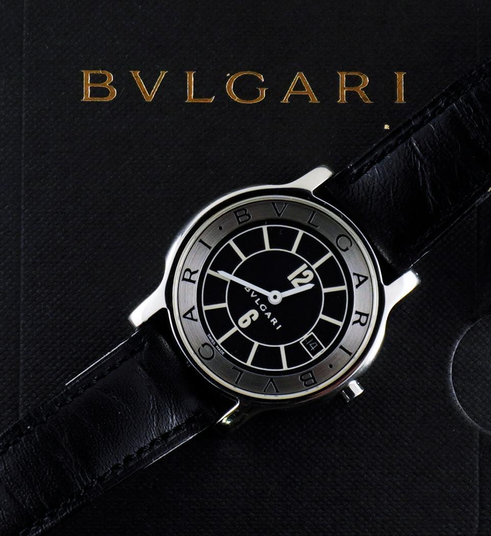 BVLGARI ソロテンポ 型番ST35S シリアルD20411 メンズ腕時計