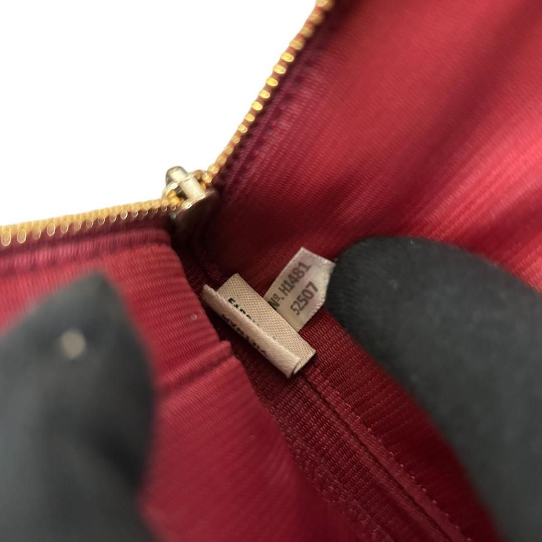 極美品　コーチ　ポーチ　ケース ジップ レザー レッド 財布 リストレット