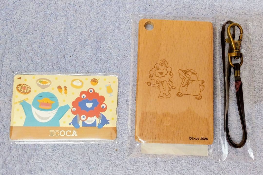 万博限定　ICOCA 木製パスケースセット　大阪関西万博　EXPO ミャクミャク