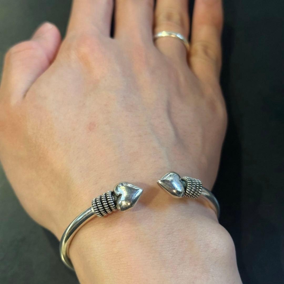 専用　SILVER925 HEART DESIGN BANGLE/シルバー