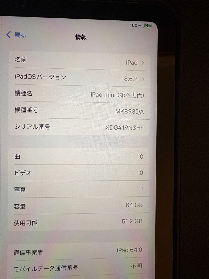 極美■iPad mini 第6世代■Wi-Fi＋cellular 64GB 本体