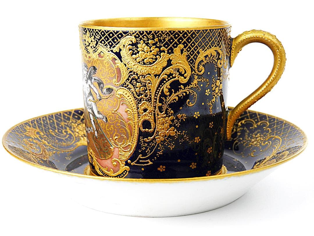 アビランド リモージュ 金彩天使絵 カップ ソーサー