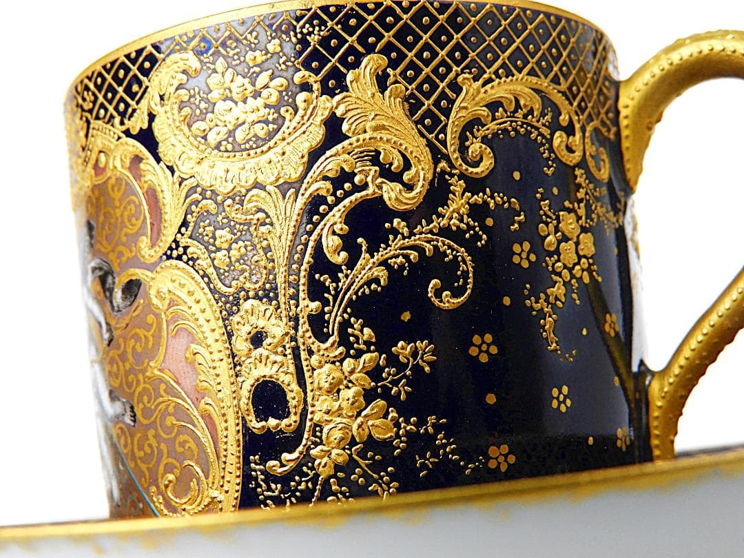 アビランド リモージュ 金彩天使絵 カップ ソーサー