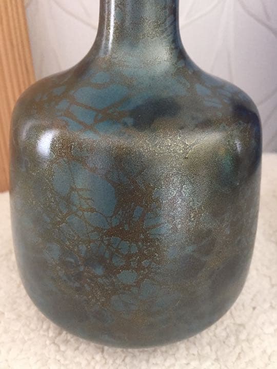 祥雲堂 鋳銅 花瓶 花入