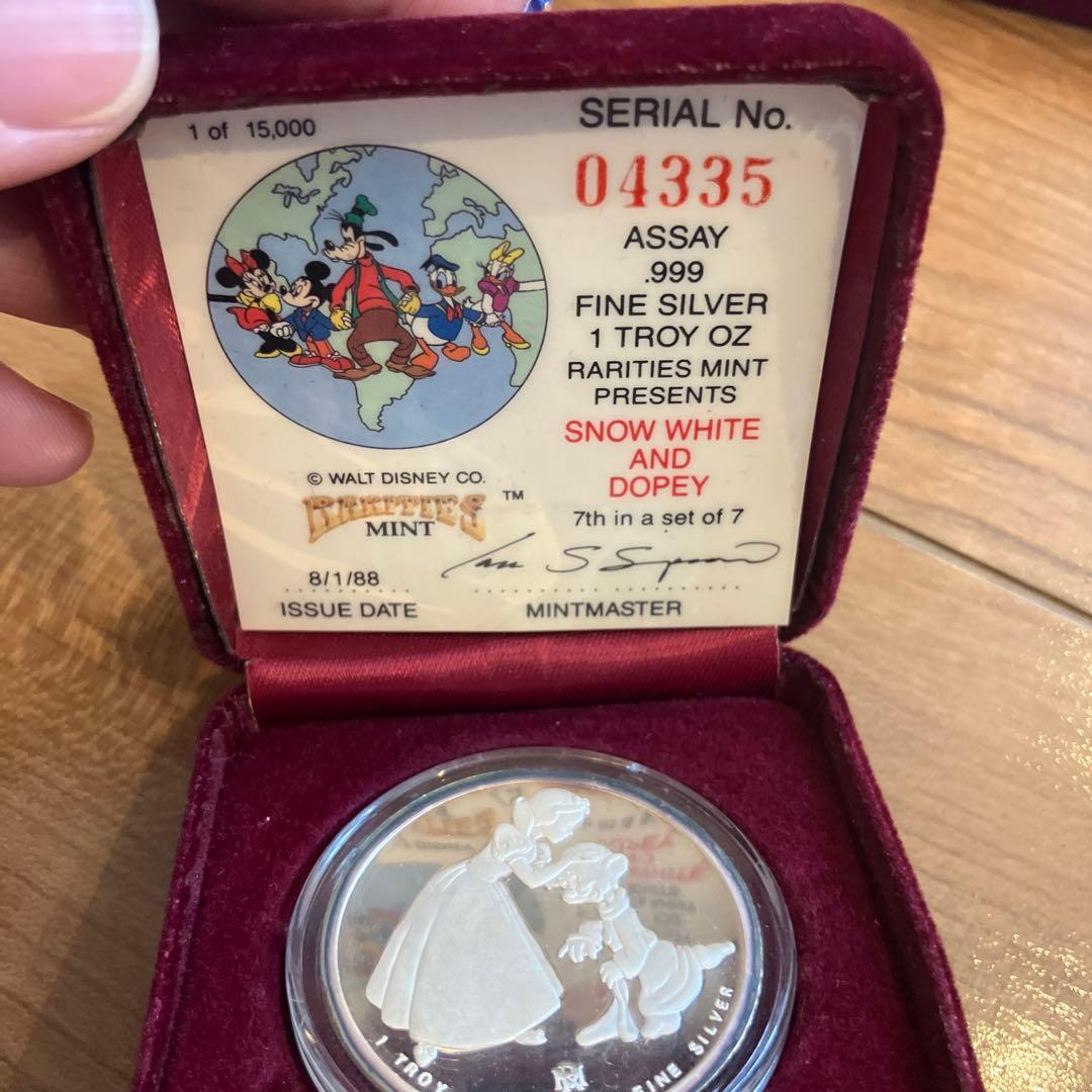 ディズニー .999FINE Silverシルバー 8枚セット