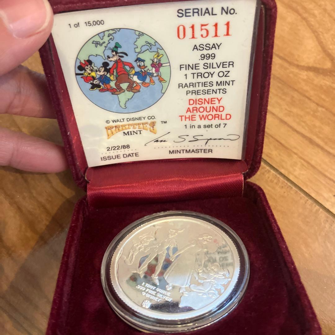 ディズニー .999FINE Silverシルバー 8枚セット