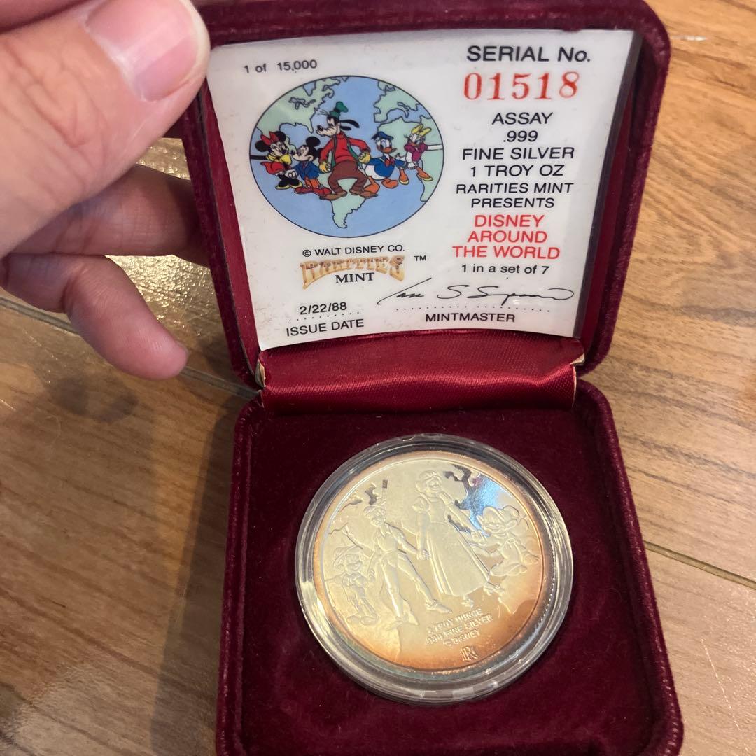 ディズニー .999FINE Silverシルバー 8枚セット