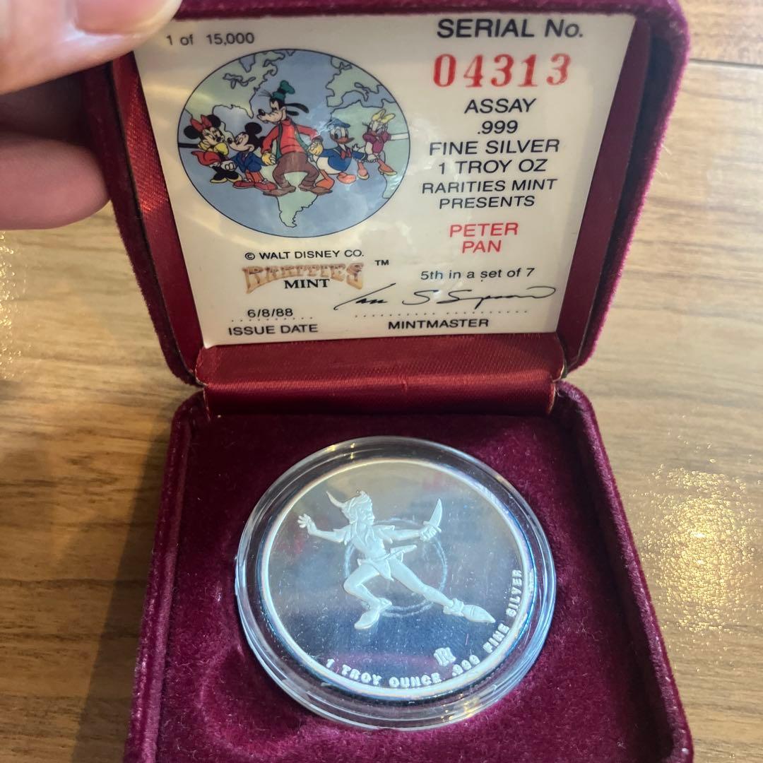 ディズニー .999FINE Silverシルバー 8枚セット