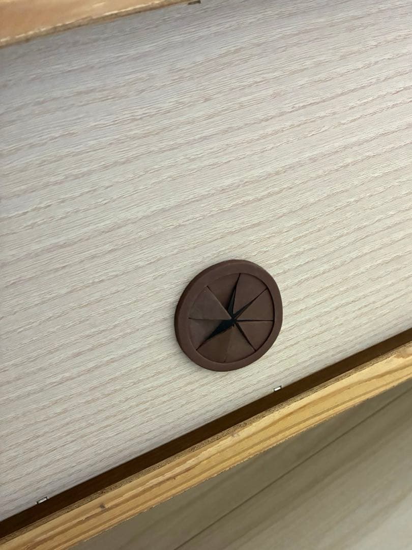 ウォールナット　木製テレビ台 引き出し付き