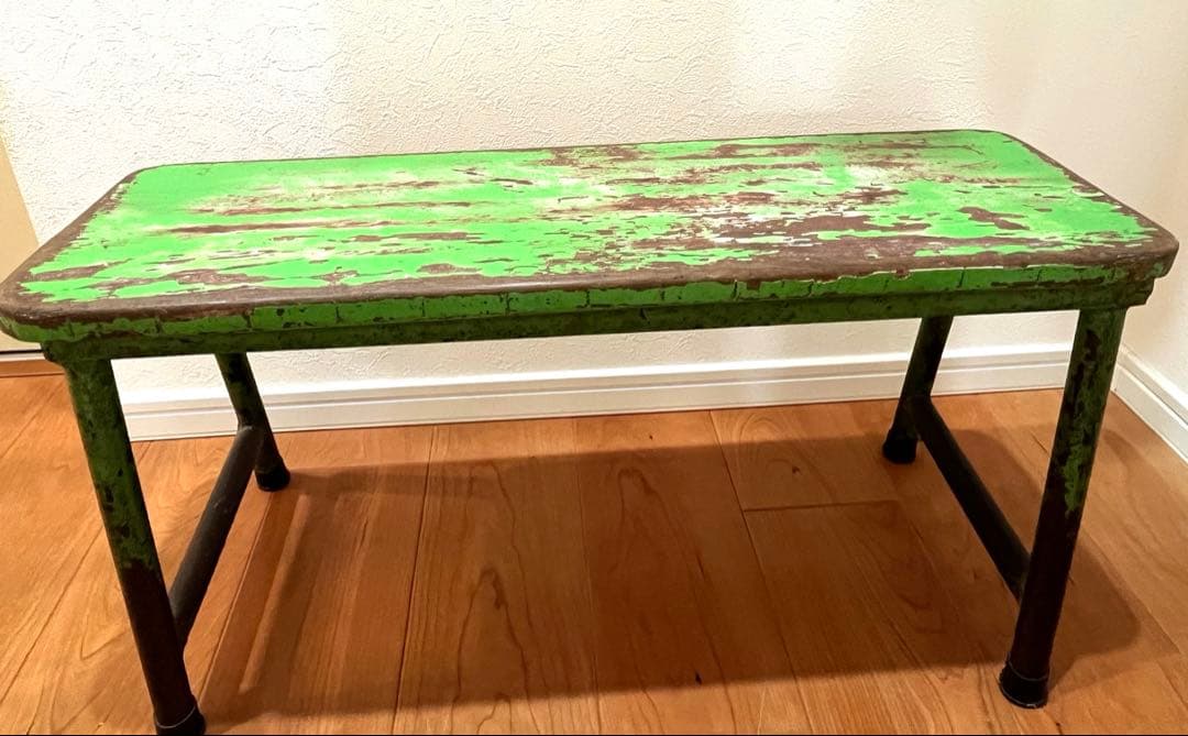 Ｍ*Ｋ様 古道具　シャビー　ベンチ スツール テーブル　レトロ ヴィンテージ　グ