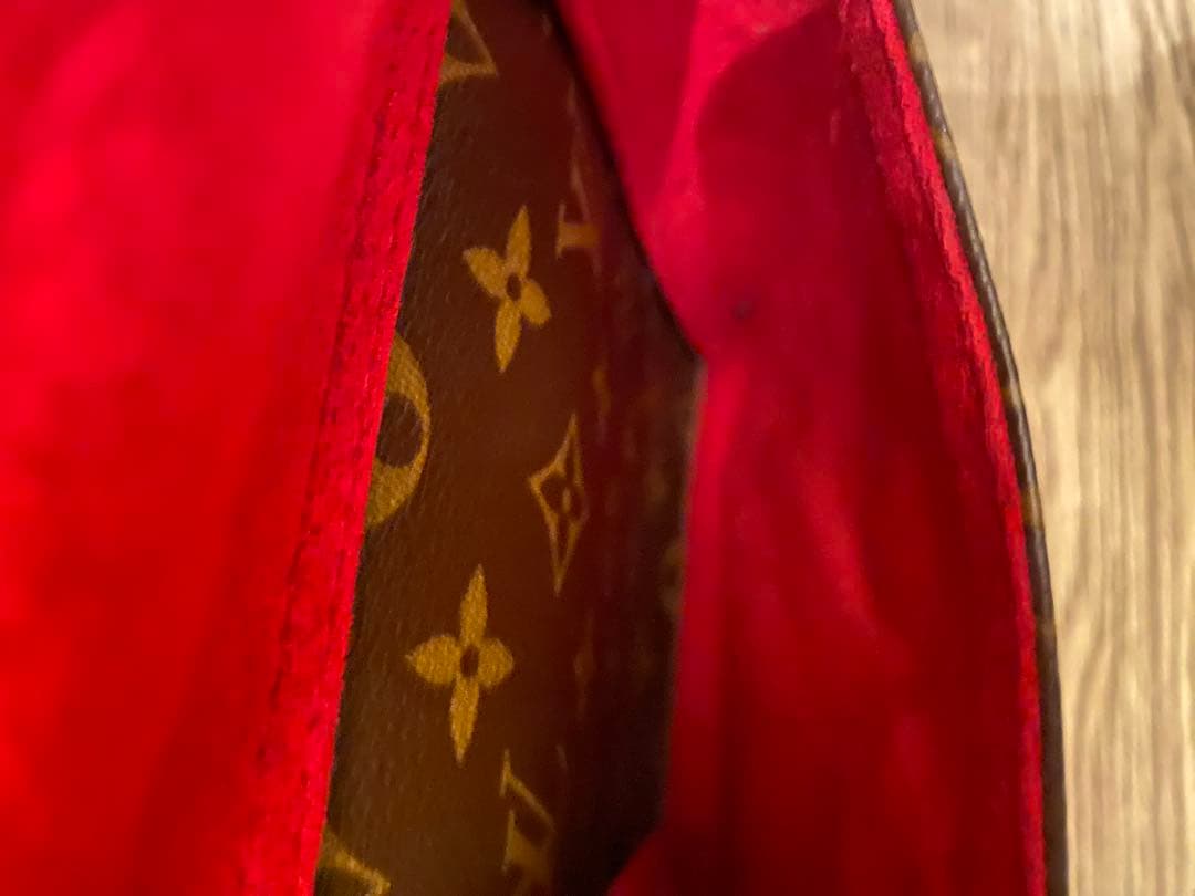 Louis Vuitton ブラウンレザートートバッグ