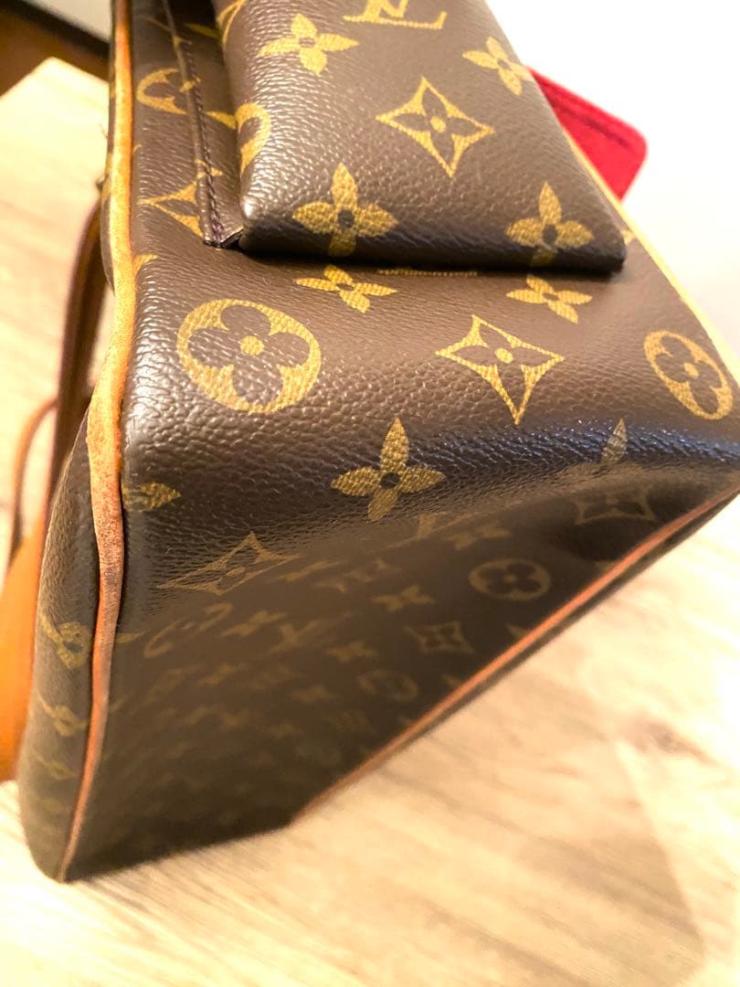 Louis Vuitton ブラウンレザートートバッグ