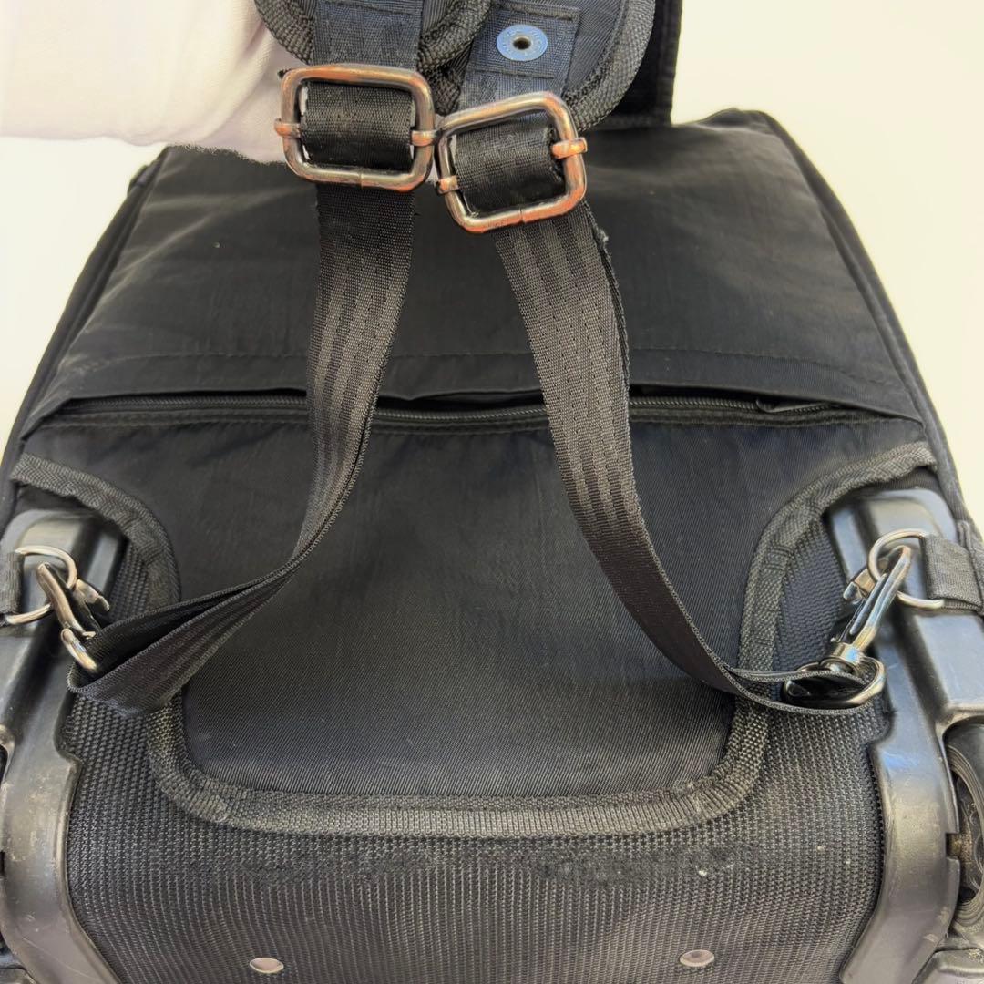 DIESEL 2way キャリーケース リュック バッグ 黒　y2k