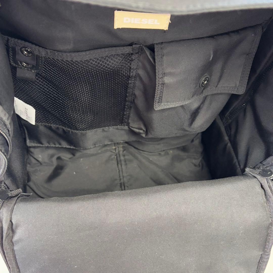 DIESEL 2way キャリーケース リュック バッグ 黒　y2k