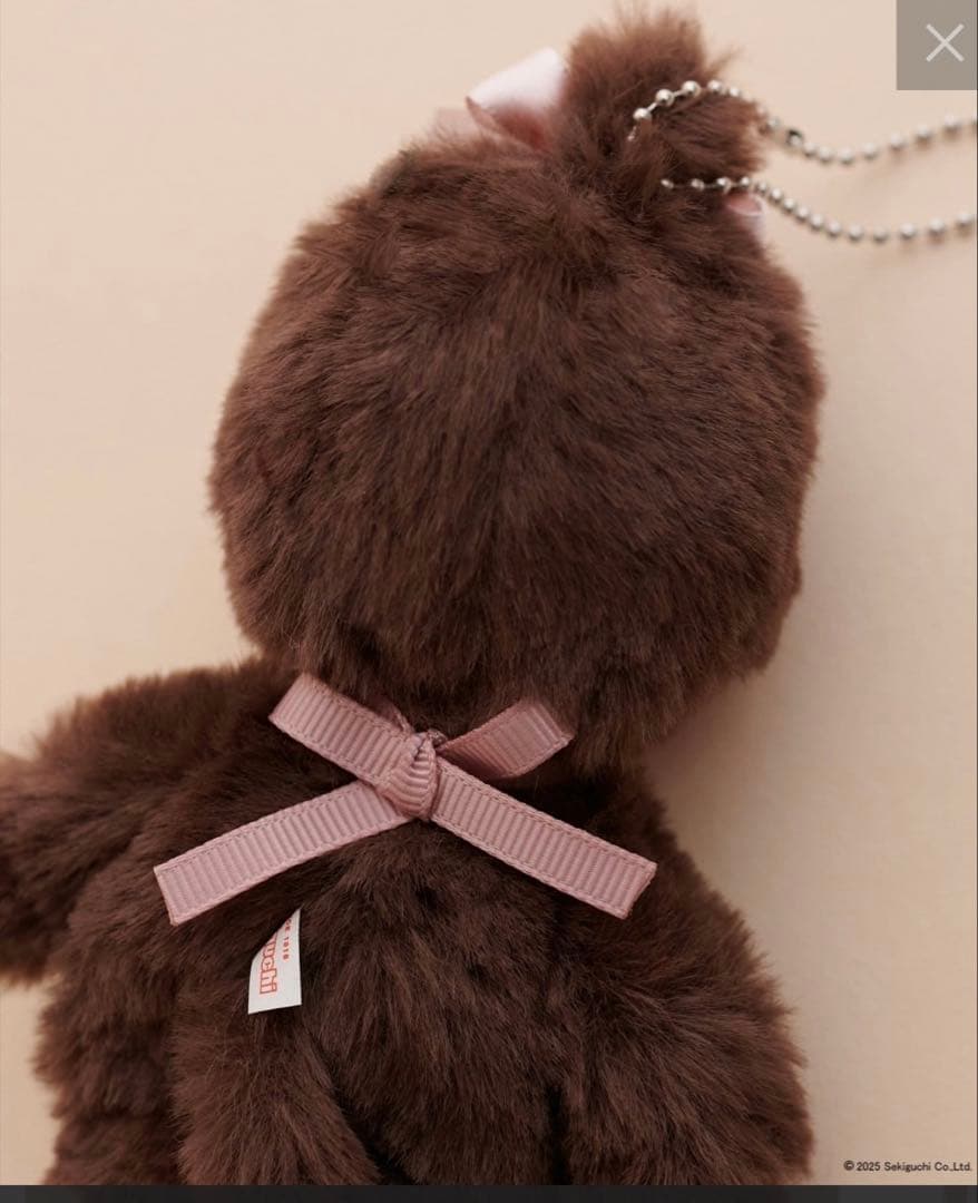 【モンチッチ×ナチュラルクチュール】ぬいぐるみキーチェーン