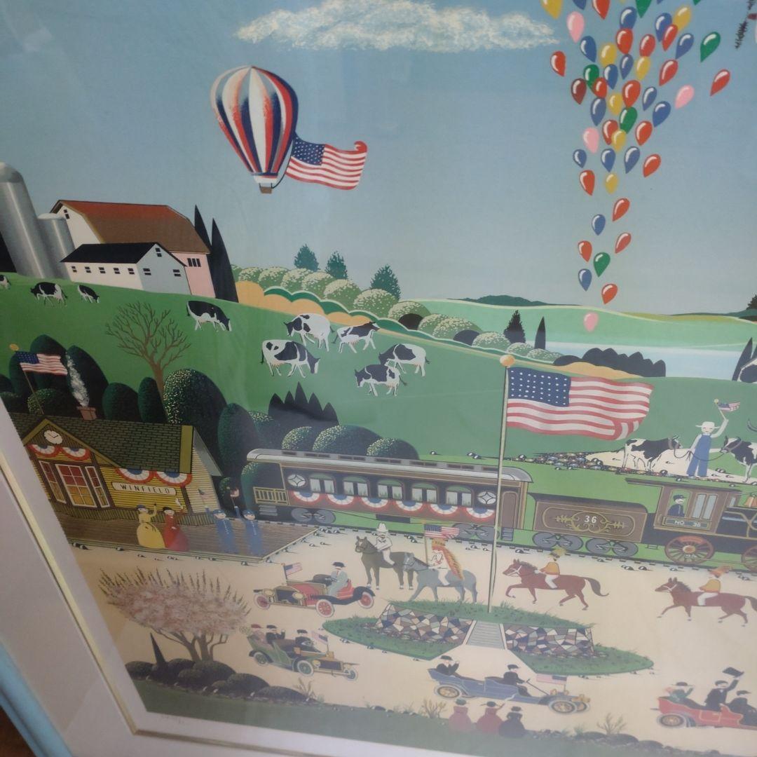 素敵なカントリー　アメリカ　ニッキーワタナベ　シルクスクリーン　大