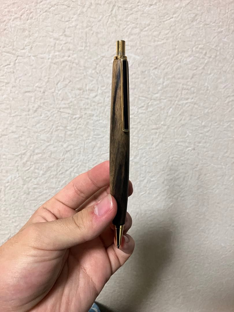 木製シャープペン 黒柿（網杢）