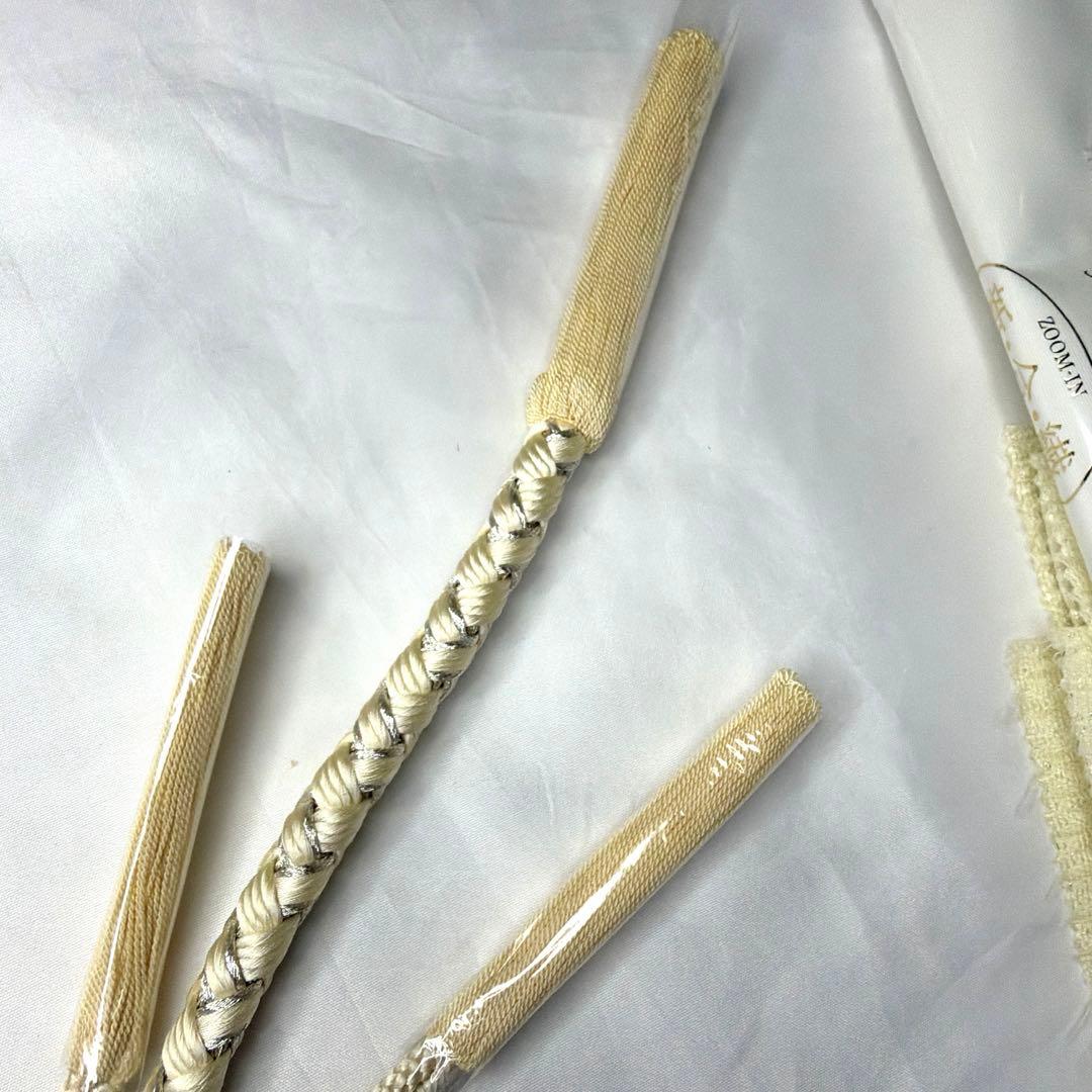 新品　振袖用　2026年最新モデル　帯締め　帯揚げ　半襟　重ね襟　セット