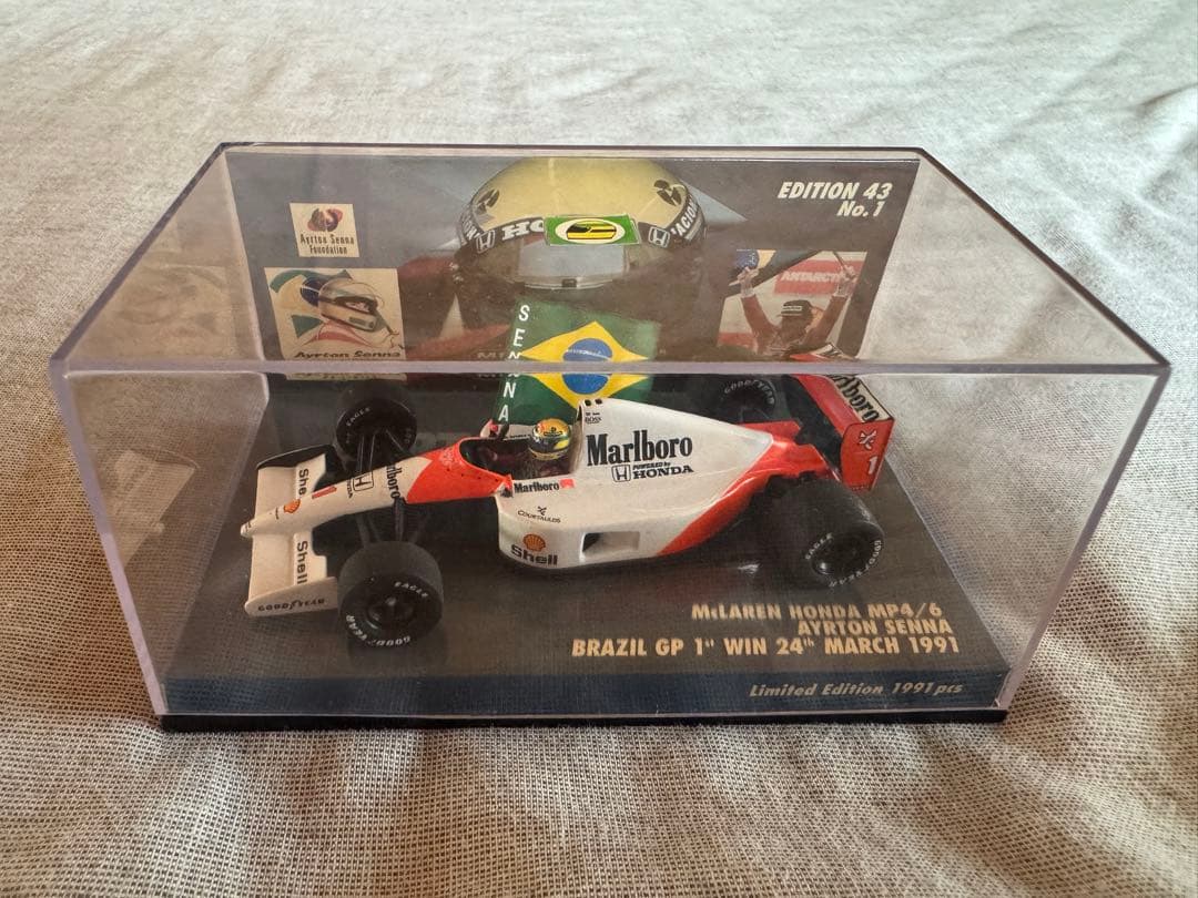1/43 マクラーレン MP4/6 A.セナブラジルGP