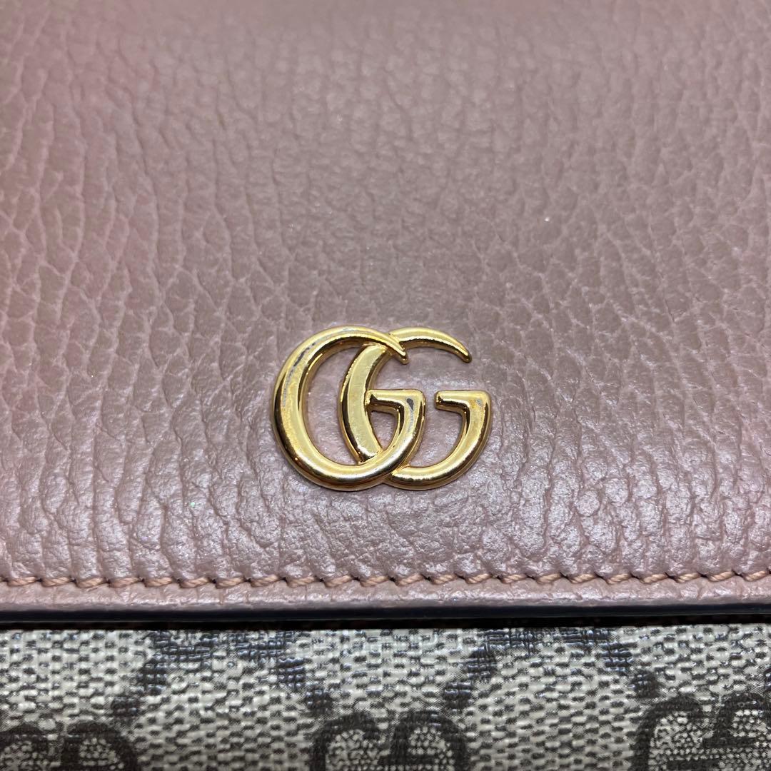 Somali GGマーモント GGスプリーム 二つ折り財布 PVC レザー