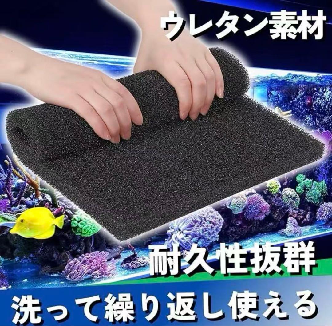 大型水槽用沈殿物理生物一体型濾過槽　水中ポンプバイオスポンジフィルター付き
