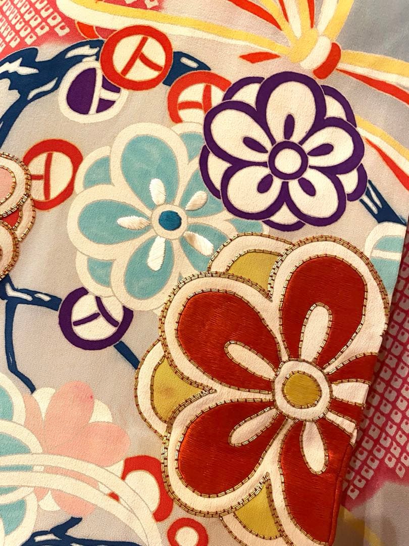 即購入OK！美品！豪華アンティーク振袖　刺繍が美しい