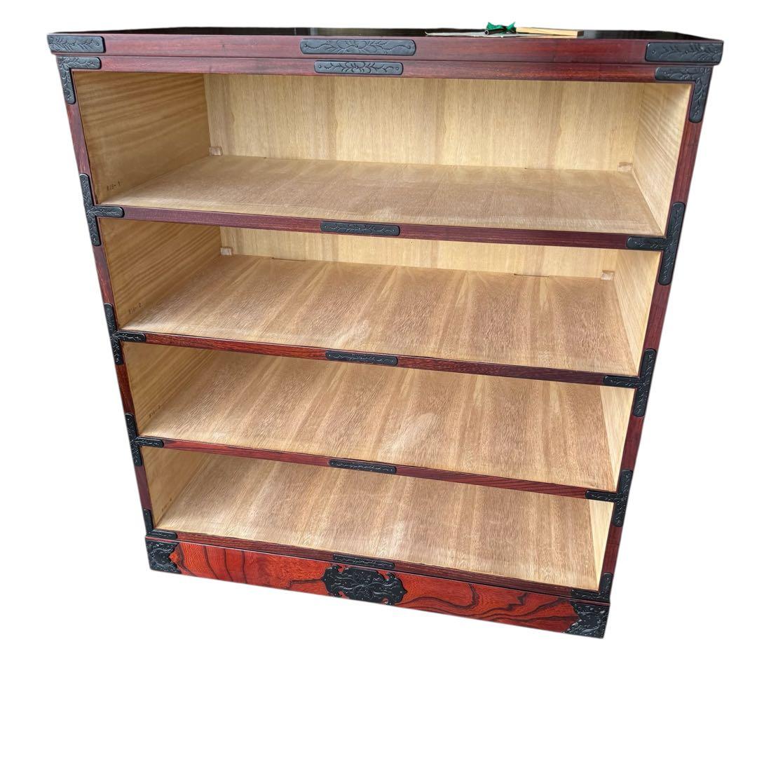 HR836 岩谷堂箪笥　4段4杯　鍵付き 南部鉄器　漆塗り最高級