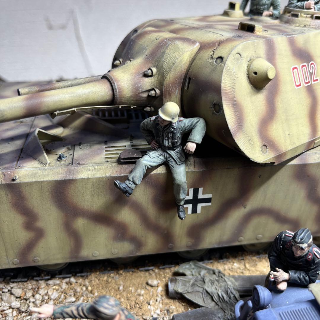 1/35 ドイツ軍　超重戦車マウス　ジオラマ