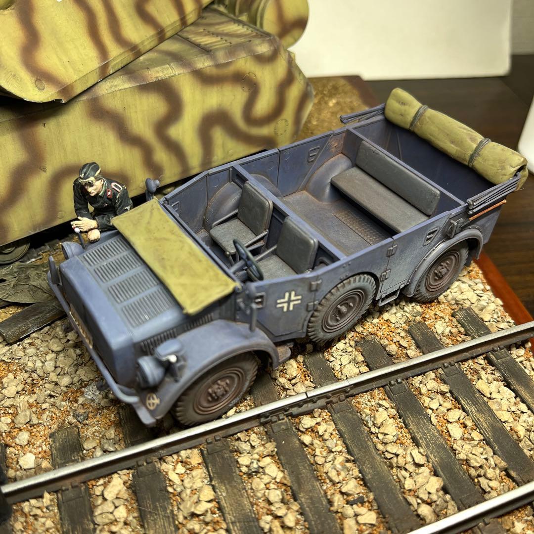 1/35 ドイツ軍　超重戦車マウス　ジオラマ