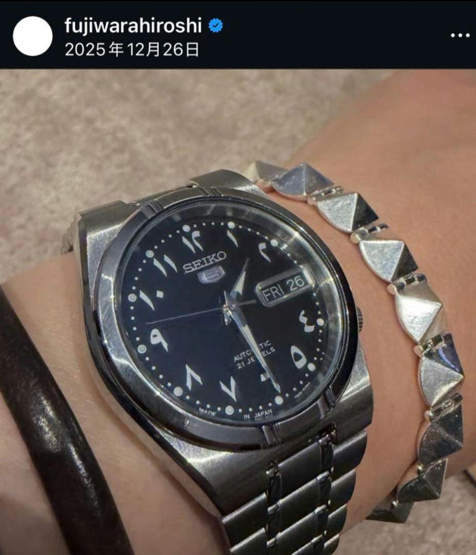 な*か様 SEIKO　SEIKO5　藤原ヒロシ　SNK063J5　アラビア　アラ