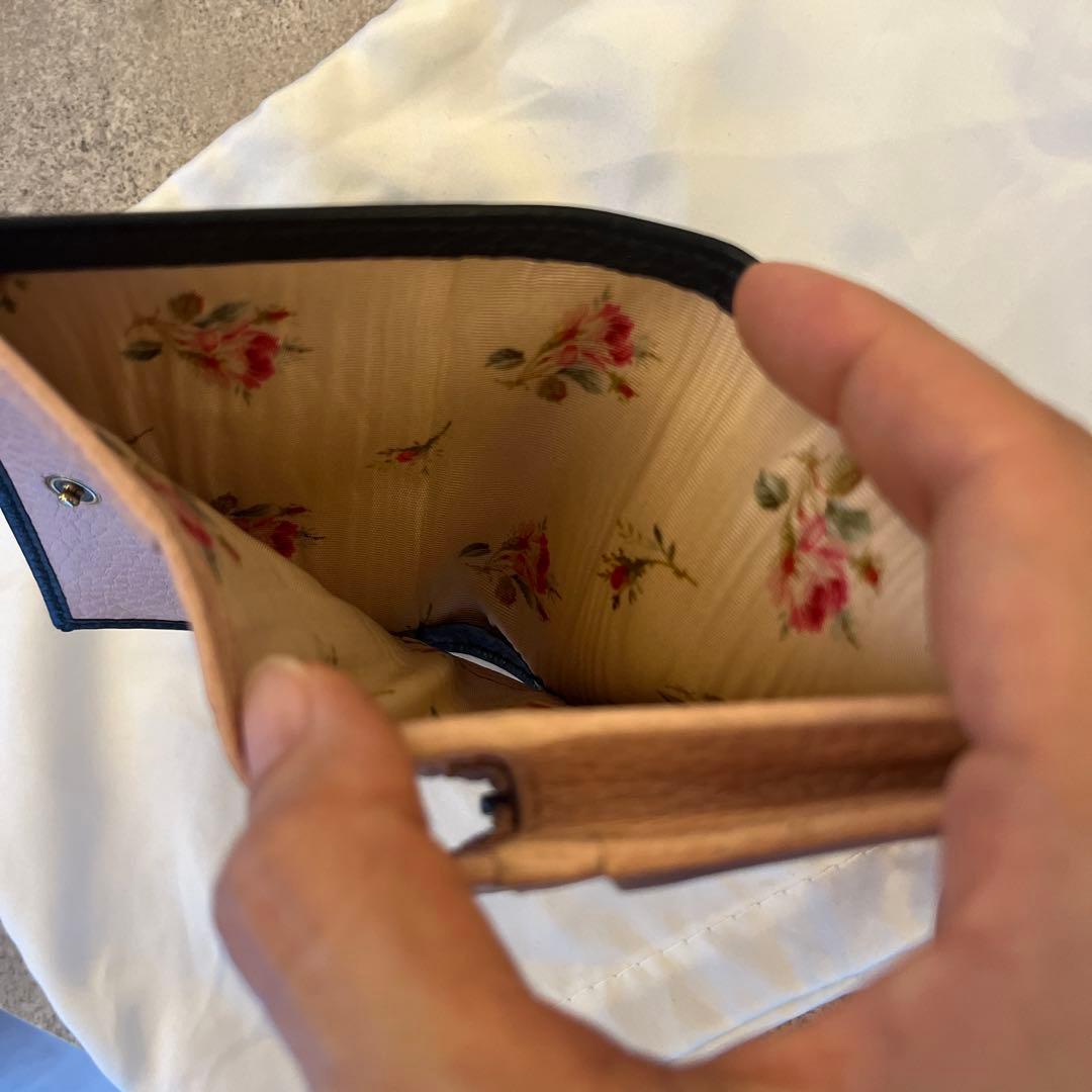 GUCCI グッチ GGマーモント リボン 二つ折り