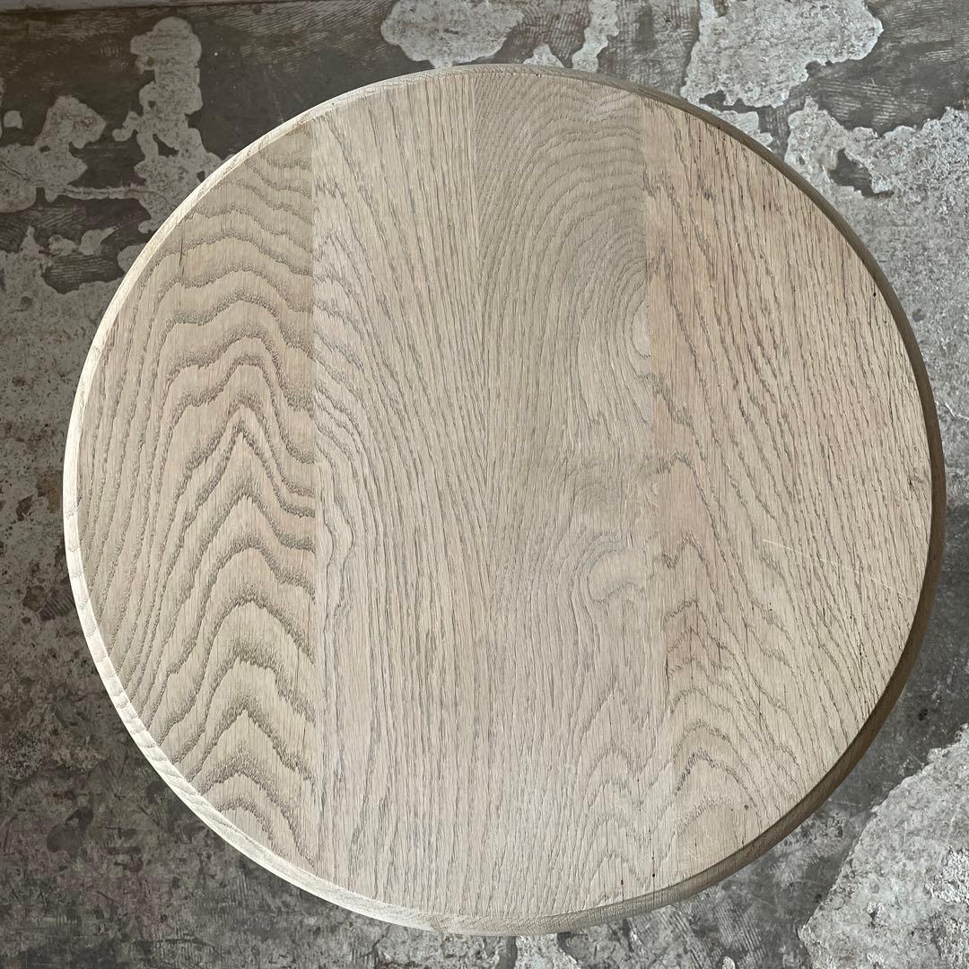 年末・年始SALE ビンテージ ラウンドサイドテーブル 剥離