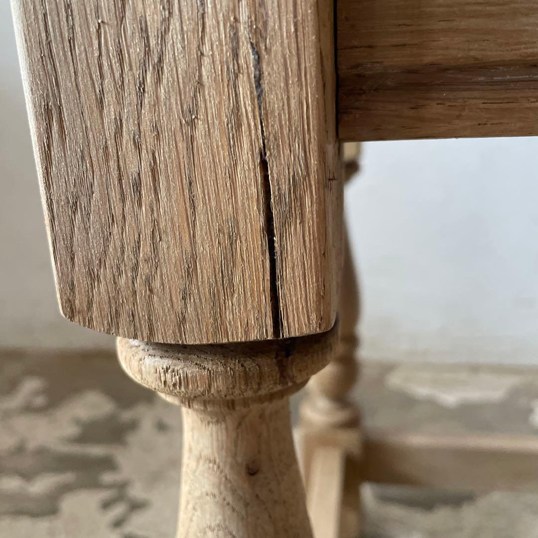 年末・年始SALE ビンテージ ラウンドサイドテーブル 剥離