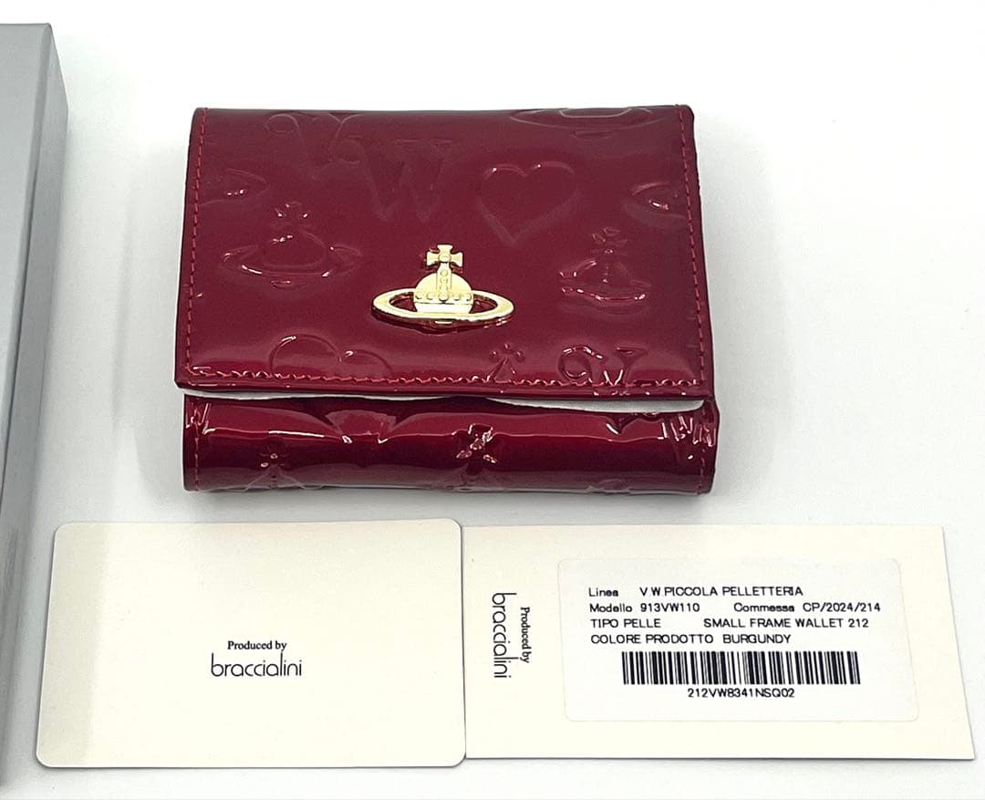【新品・未使用】Vivienne Westwood 三つ折り財布 レッド