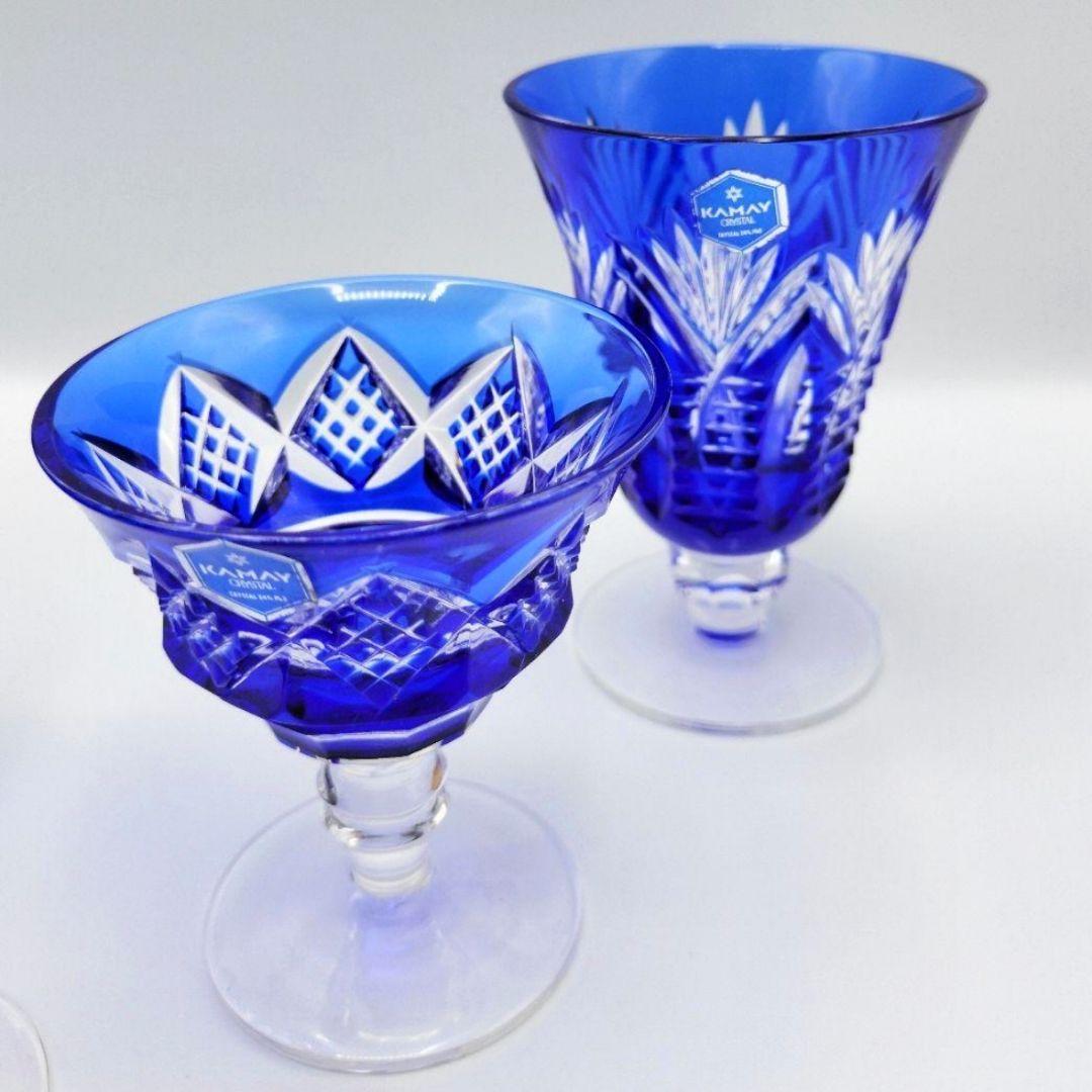 超希少品☆色被切子 グラスセット 最高級カット（切子 江戸切子 薩摩切子）