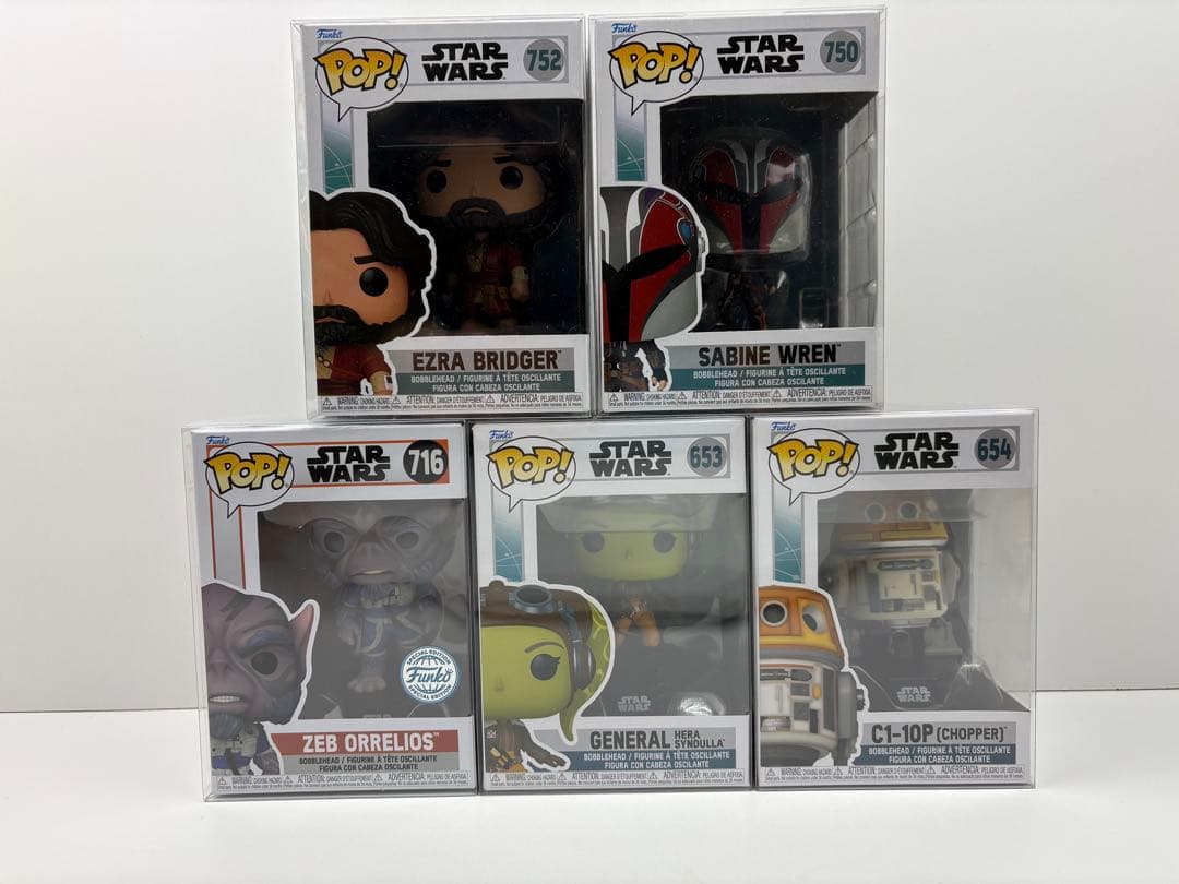 funko pop スターウォーズ　レベルズセット　プロテクター付き