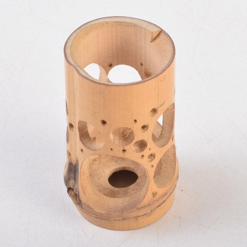 茶道具　雅楽造　水玉竹籠　巾筒　茶巾筒　共箱　V　9226