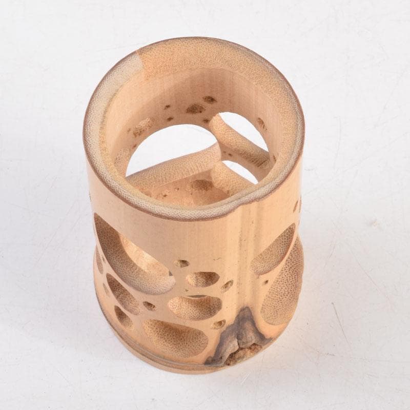 茶道具　雅楽造　水玉竹籠　巾筒　茶巾筒　共箱　V　9226