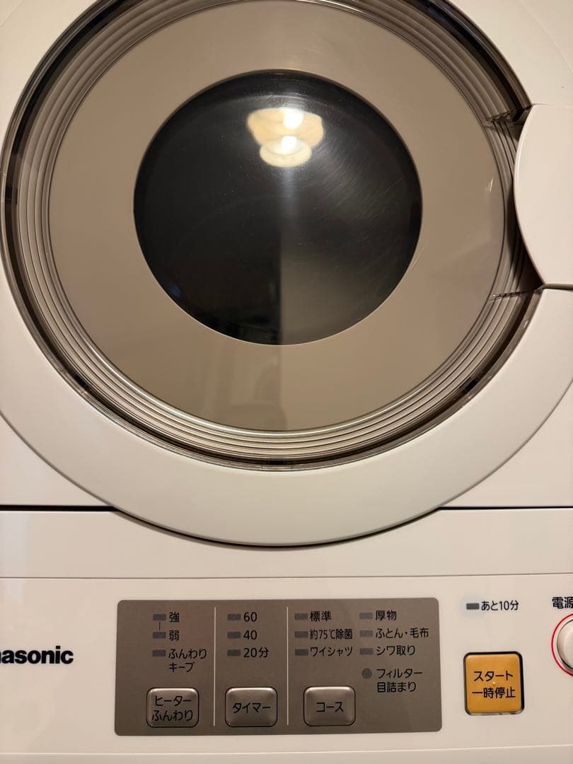 Panasonic 6kg 電気衣類乾燥機 NH-D603-W 2020年製