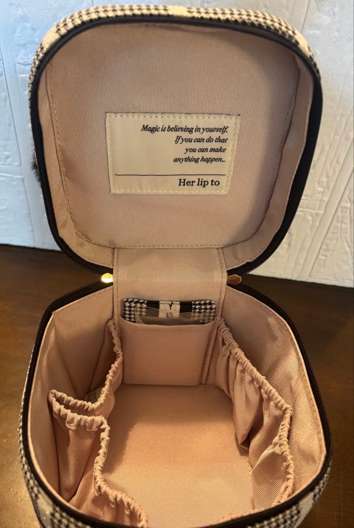 Herlipto HLT Jacquard Vanity Bag シルバー